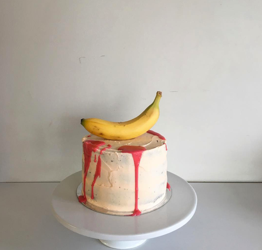 One of a series of cakes Anna made for Wayne Youle's exhibition opening at the Gallery